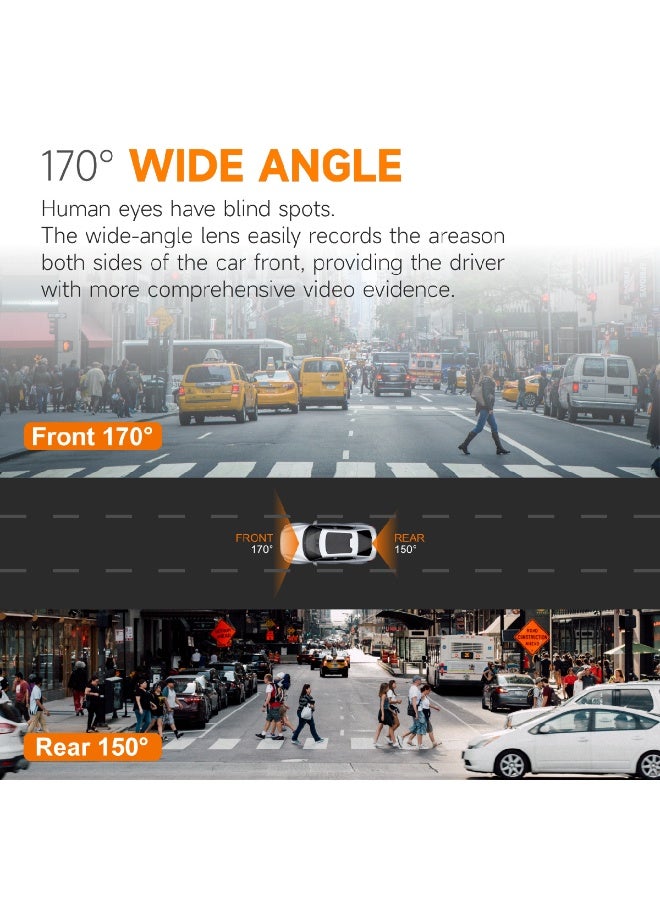 High and low temperature resistant 4K recorder with 2.89-inch large screen + WiFi connectivity, includes a free 64G high-speed memory card. - Image 4